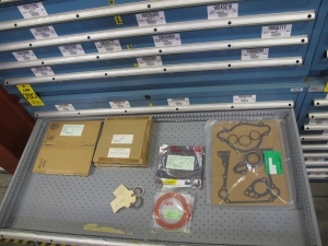 LISTA HEAVY DUTY 9-DRAWER PARTS CABINET W/ CONTENTS (W-50) LOADING & HANDLING FEE $25-